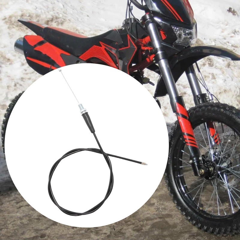 JUUDDENPARTS 7/8 inch Twist Throttle Grips with Cable, Motorcycle Throttle