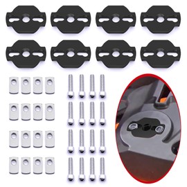8 Set Heavy-Duty ATV/UTV Anchors Kit Tie Down Anchor for CFMoto (Black)