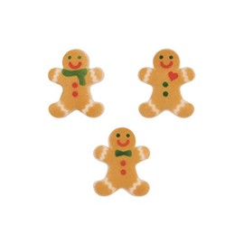 Lucks Gingerbread Men Christmas Edible Sugar Decoration for Cupcake, Cakes, Cookies - 90 Count - 50807-90