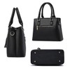 HOMTERN Women's Leather Tote Bag & Crossbody Bag Set –