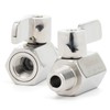 U.S. Solid 1/4" 304 Stainless Steel Mini Ball Valve with