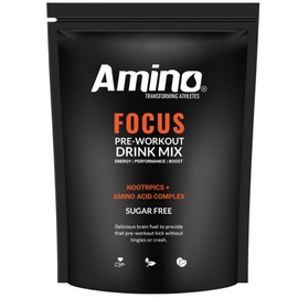 Amino Focus - Pre Workout Powder - 8000mg Nootropics with Caffeine, Creatine & Amino Acids - Preworkout Drink Men & Women - Sugar Free & Suitable for Vegans (Orange, 22 Servings)