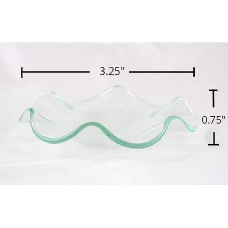 Small Replacement Glass Dish for Electric Lamps Oil and Tart