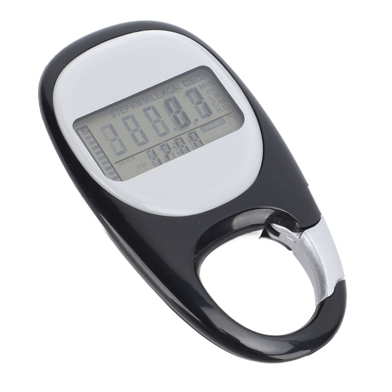 Walking Pedometer Multifunctional Memory Clip On Step Counter For Travel