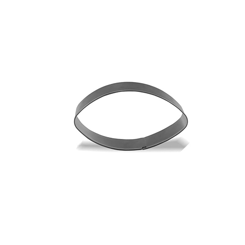 Keewah Football Cookie Cutter, 4 x 2.2 inch, Stainless Steel