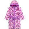 Harry Bear Girls Animal Print Bathrobe, blue