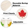 GCQQ Fall Maple Leaf Banner - 9.8FT Thanksgiving Burlap Pennant