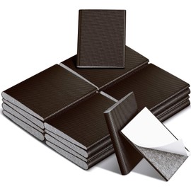 Door Corner Seal Weatherstripping Exterior Door Frame Seal Draft Stopper Adhesive Corner Seal Pads for Weather Stripping and Draft Protection (Brown,32 Pieces)