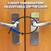 OKG 4-Digit Combination Zip Tie Lock - Anti-Scratch Stainless Steel