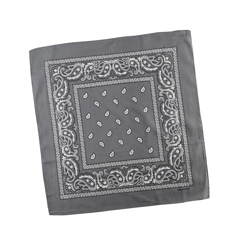 Komonee Tie Neck Ring Loop Clasp Silver Colour With Grey