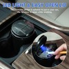 Car Ashtray with Lid Auto Ashtrays Smell Proof Smokeless Ashtray