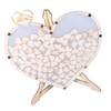 Wooden Wedding Frame Guest Book Drop Box with Stand 80