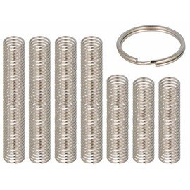 INNSPIRO Doppio anello per portachiavi in metallo argentato diam. 25 mm. 22 mm. 240u.