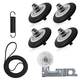 For LG Dryer Roller Kit, 4581EL2002L for Lg Dryer Drum Roller Kit, Includes 4581EL2002C Drum Rollers, 4561EL3002A Idler Pulley, 4400EL2001A Belt for Kenmore Elite & LG Dryer Parts Replacement