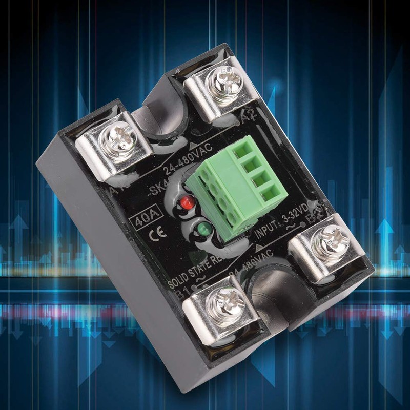 Channel DC Control Channel AC Solid State Relay 24-480VAC Single