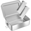 WELLGRO Stainless Steel Square Containers - 550 ml 850 ml
