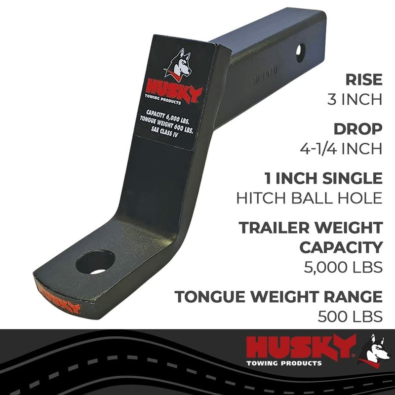 Husky Towing 31358 Trailer Hitch Ball Mount Hitch Accessories