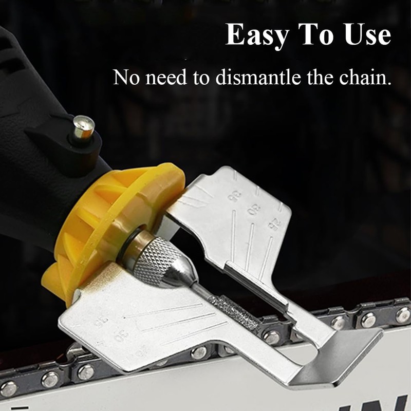 Chainsaw Sharpener Attachment Kit, Chain Saw Sharpener Angle Guide with