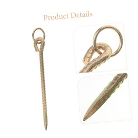 Parliky Heavy Duty Iron Dog Tie Out Stake Ground Anchor for Large Dogs Thickened Garden Spike with Smooth Surface Durable Outdoor Leash Anchor for Camping Training Hiking and Use