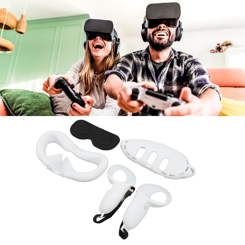 VR Glasses Silicone Cover Set Controller Grips Front Shell Headset
