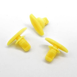 VVO Fasteners- Yellow Plastic Bonnet Rubber Weatherstrip Clips for Mazda MX-5, 3, CX-5, RX-8, 2, (Pack of 10)