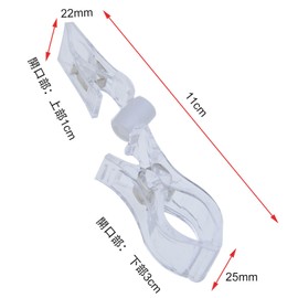 CM Hardware Transparent Pop Clip Holder Set of 10 Pop Clips Rotatable Price Tag Stand Price