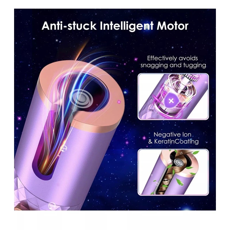 Conair Automatic Curling Iron, Cordless Auto Hair Curler, 6 Temp