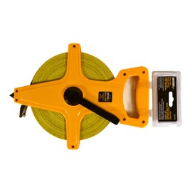 Johnson Level & Tool 1829-0200 Metric/Inch Fiberglass Long Tape, 200', Yellow, 1 Tape