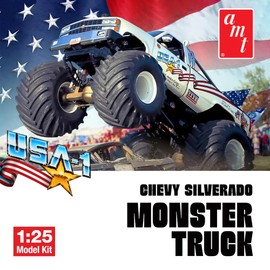 AMT USA-1 Chevy Silverado Monster Truck 1:25 Scale Model Kit