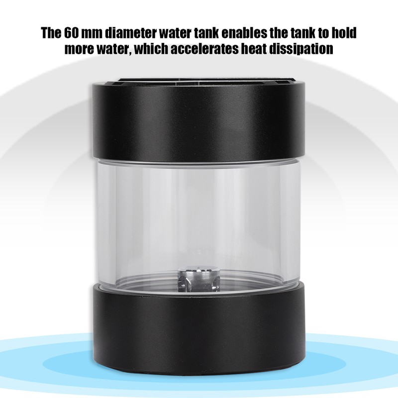 Black Computer Water Tank Built In Defoamer Cooling Reservoir G1/4