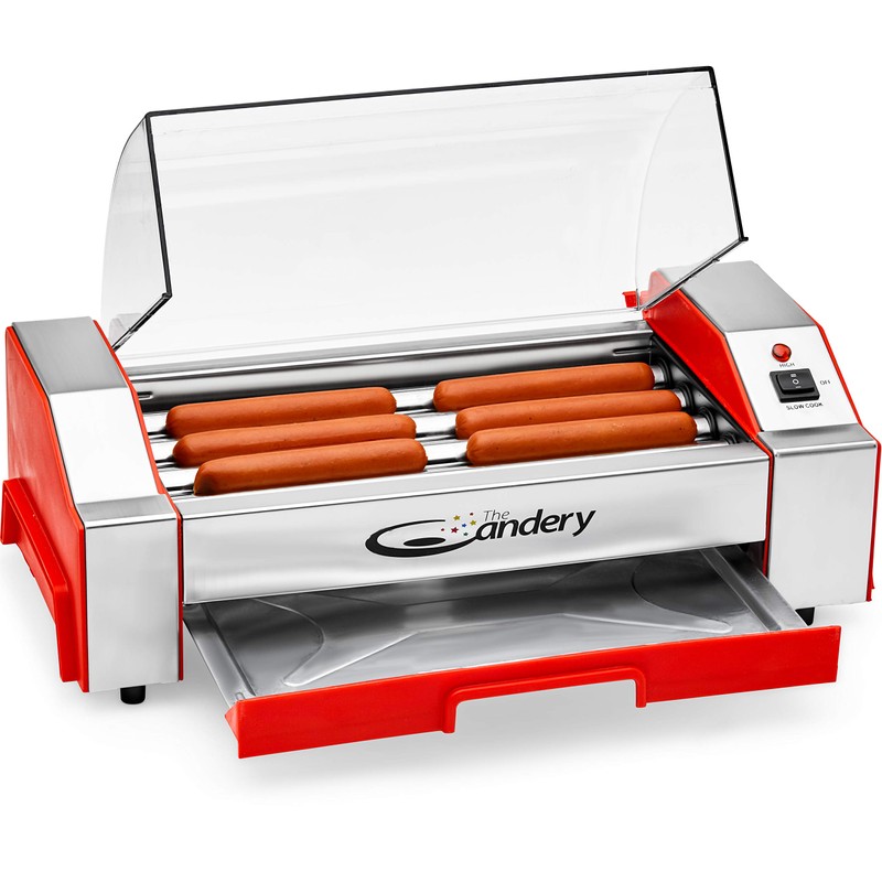 The Candery Electric Hot Dog Roller - Sausage Grill Cooker