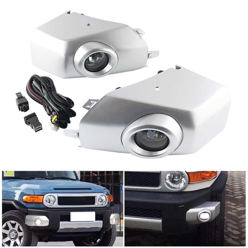 Front Bumper Fog Lights 3000K Clear Lens Fog Lamps for