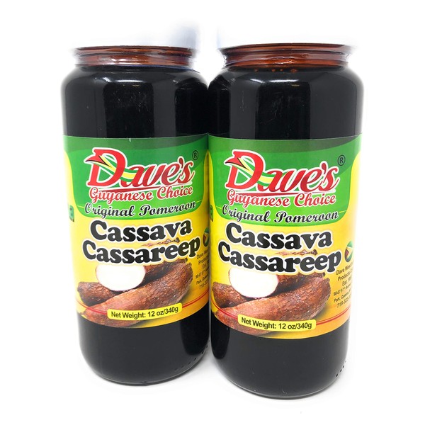 Daves Guyanese Choice Original Pomeroon Cassava Cassareep 12oz/340g (2 Pack)