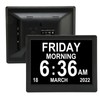 8.7inch Digital Day Calendar Clock Auto Dimming Large Display Medication