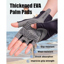 Nothing burger Fingerless Cycling Gloves, Lightweight Anti-Slip Fingerless Glove, Shock-Absorbing Half Finger Gloves for Men & Women - Ideal for Road Cycling, Training, Workout & Outdoor Activities