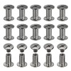 PATIKIL Chicago Screws, 60set M5 x 10mm Carbon Steel Phillips