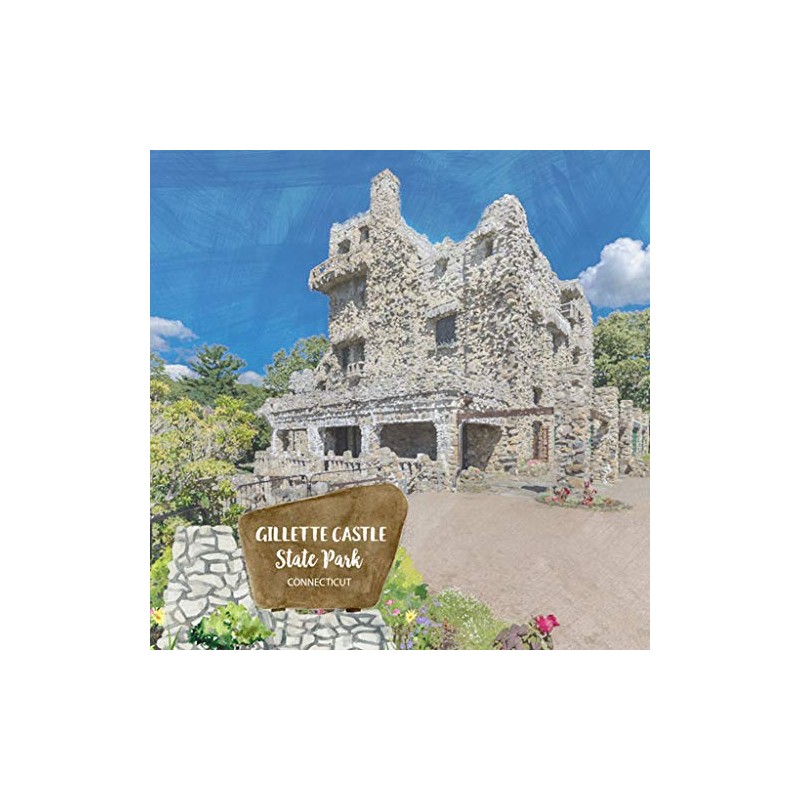 Scrapbook Customs 39662 Connecticut Gillette Castle State Park 12x12 Double-Sided