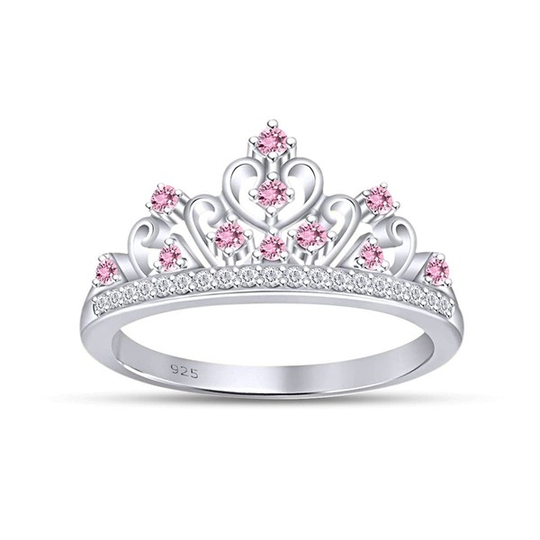 Round Cut Simulated Multi Stone Aurora Princess Style Engagement Wedding