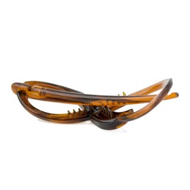 WeLoveBeads 1 x Dragonfly Clip 8 x 2.5 cm in Havana - Made in Germany