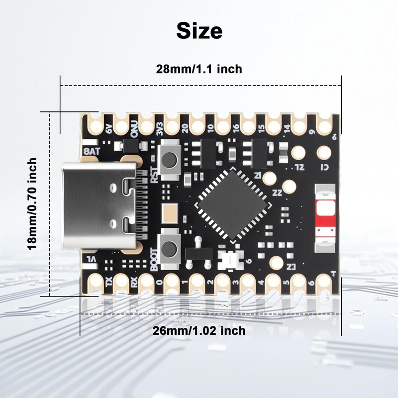 AYWHP ESP32-C6 Mini Development Board, ESP32 WiFi Bluetooth Board with