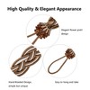 Blulu 6 Pieces Braided Curtain Tiebacks Rope Belt Curtain Ties