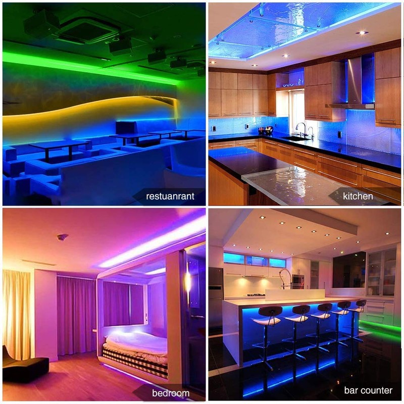 phopollo Led Strip Lights Color Changing 32.8ft Flexible 5050 RGB