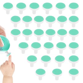 Baby Nail File Replacement Pads,30PCS Nail Trimmer Replacement Pads,Baby Nail File Electric Grinding Heads, Replacement Pad for Electric Kid Nail Trimmer Suits