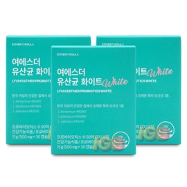 Esther Formula Yeo Esther Lactobacillus White 500mg x 30 capsules (3 packs) / 에스더포뮬러 여에스더 유산균 화이트 500mg x 30캡슐 3통
