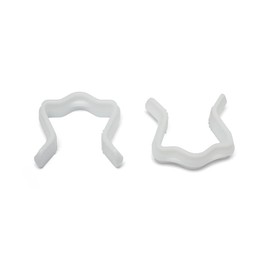 Husseinbolt Premium Plastic U Clips for Joining Divan and Ottoman Bed Bases - Secure and Durable, made with high density polyethylene (Pack of 2 U Clips)