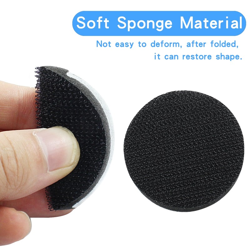 Zorveiio 10 Pcs 2" Hook and Loop Sponge Soft Interface