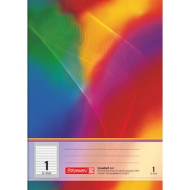 Brunnen 104438102 Exercise Book 32 Pages Ruled A4 Type 1 Ruling Class 1)