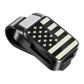 SAMYARD Glasses Holder for Car Sunglasses Clip for Car Visor, Auto Sunglasses Holder Universal Clip with American Flag Pattern Glasses Clip Auto Accessories Interior