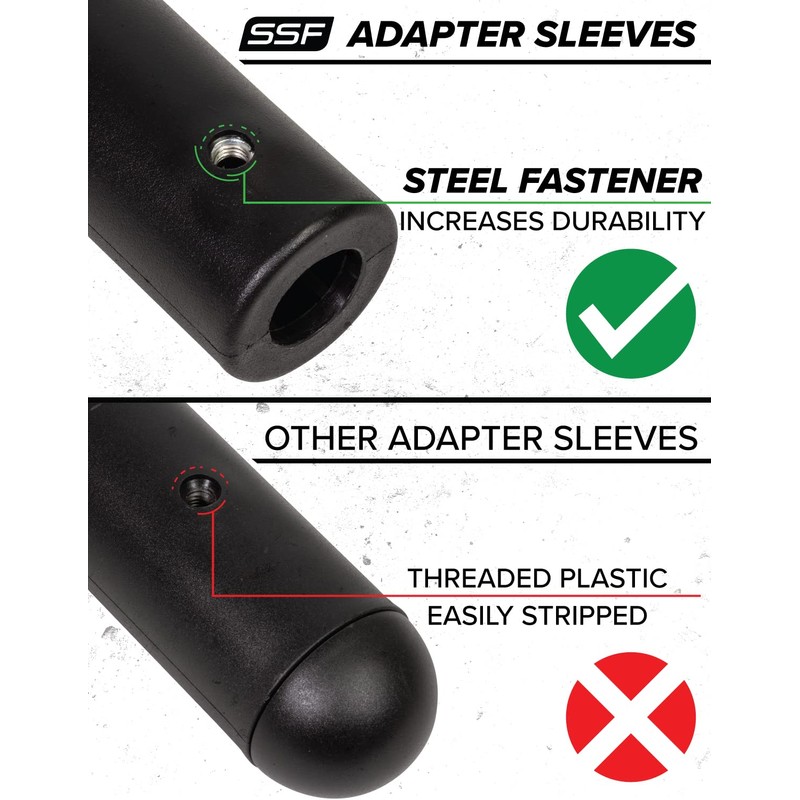 SERIOUS STEEL FITNESS Olympic Adapter Sleeve 8" - Convert 1"