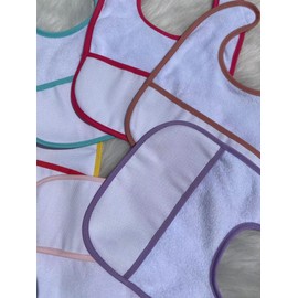 7pcs red Series Cotton Cross Stitch Baby bib 16count